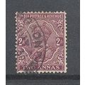 India.SG206 2a Purple.Fine Used.Mar16