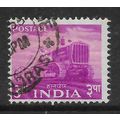 INDIA 1955 FIVE YEAR PLAN 3p BRIGHT PURPLE TRAC...