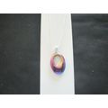 Reversible 29x16mm rainbow titanium Helios glas...