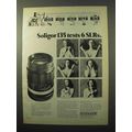 1971 Soligor 135mm f/2.8 T4 Auto-Soligor Lens Ad