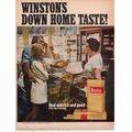 Winston Cigarettes vintage full page Print Ad A...