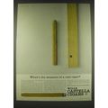 1965 Wills Castella Cigars Ad - What's the measure of a real cigar?