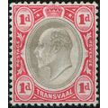 Transvaal 1902 1d black & carmine SG 245 unused