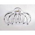 Large clear transparent gray hair claw clip for...