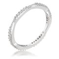 42Ct Dainty 18k Rhodium Plated Micro Pave CZ St...