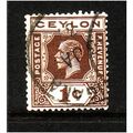 CEYLON 1919 SG 301 1c BROWN FINE USED