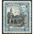 Cyprus 1938 SG159 6pi Black & Blue Mounted Mint...