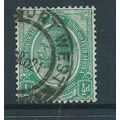 south africa stamps sg3b sg 3b fu blue green