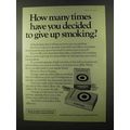 1973 Vantage Cigarettes Ad - Decided to Give Up Smoking
