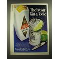 1980 Gilbey's Gin Ad - The Frosty Gin & Tonic