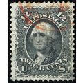 90, Used 12¢ With Grill - VF With Red Cancel Ca...