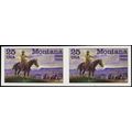 2401 Variety, Montana 25¢ Unused Imperforate Pa...