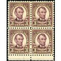 584, Mint VF/XF NH/LH 3¢ Block of 4 Stamps CV $...