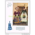 PEASANT WEDDING COUPLE, HUNGARY, BOOK ILLUSTRAT...