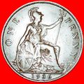 Ⰶ MISTRESS OF SEAS:GREAT BRITAIN★PENNY 1936 GEO...