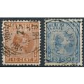 Queen Wilhelmina Raeder: 10c & 20c - Netherland...