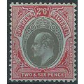 Southern Nigeria 1909 SG41 2/6d Black & Red/Blu...
