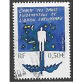 FRA 2003 50c 'HUMAN RIGHTS CHARTER' FINE USED (...