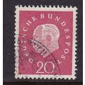 GERMANY 1959 PRESIDENT HEUSS 20pf USED SG1221 #1