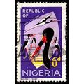 Nigeria 1965 Animals 6d Used Stamp Bird Stork