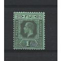 Fiji.SG238 1s Black/Emerald.Mounted Mint.May24a