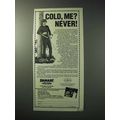1986 Damart Underwear Ad - Cold, Me?