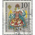 GERMANY, CHRISTMAS, Marionette, grey 1970, 10+5pf
