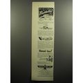 1951 American President Lines Cruise Ad - New York to California