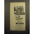 1951 Myers Rum Ad - Rum drinks are doubly delicious
