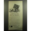 1951 National Life Insurance Ad - Could forced sale ruin your business?