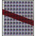 2276, 22¢ MNH Large Red Tape Splice Error Sheet...
