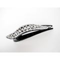 Clear crystal black acrylic alligator hair claw...