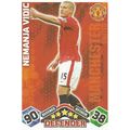 Match Attax 2009/10 Collection: Manchester United, Defender - Vidić