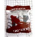 WEIERYA Ski Socks 2 Pairs Black/Gray Large for ...