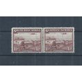 South West Africa stamps. 1937 Mail Train pair ...