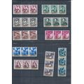 Spain stamps. 1971 Stamp Day MNH strips of 3. S...