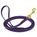 Dog Pet Leash Violet Purple w/ Brass Hardware W...