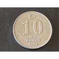 Umlaufmünze Türkei 10 Kurus 2006