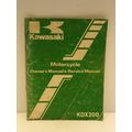 Kawasaki KDX200 Motorcycle Owner's Manual & Ser...
