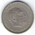 Espagne 5 PESETAS 1957