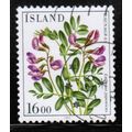 1985 Iceland - Sc# 604 used - Flower 16.00 kr