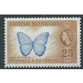 British Honduras 1953 SG186 25c Bright Blue & Y...