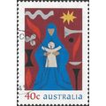 AUSTRALIA, CHRISTMAS, Madonna and Child, blue &...