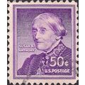 USA, PEOPLE, Susan B Anthony, violet 1955, 50c