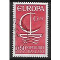 FRANCE 1966 EUROPA 60c RED SG 1726 FINE USED#