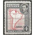 British Guiana 1938 SG310 4c Scarlet & Black Mo...