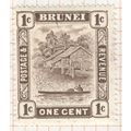 Brunei 1907 - 1c yellowish green/black - Brunei...