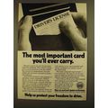 1979 National Automobile Dealers Association Ad - Card