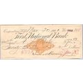 New York Cooperstown Cancelled Check First Nati...