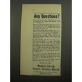 1952 Merrill Lynch Ad - Any questions?